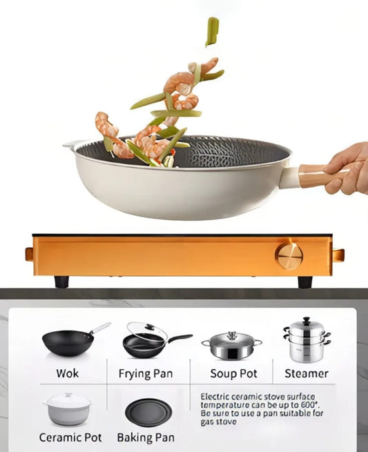 Cocina Eléctrica Infrarroja Madera